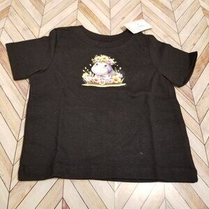 Baby Shirt – Mama and Baby Rhino with Floral Design